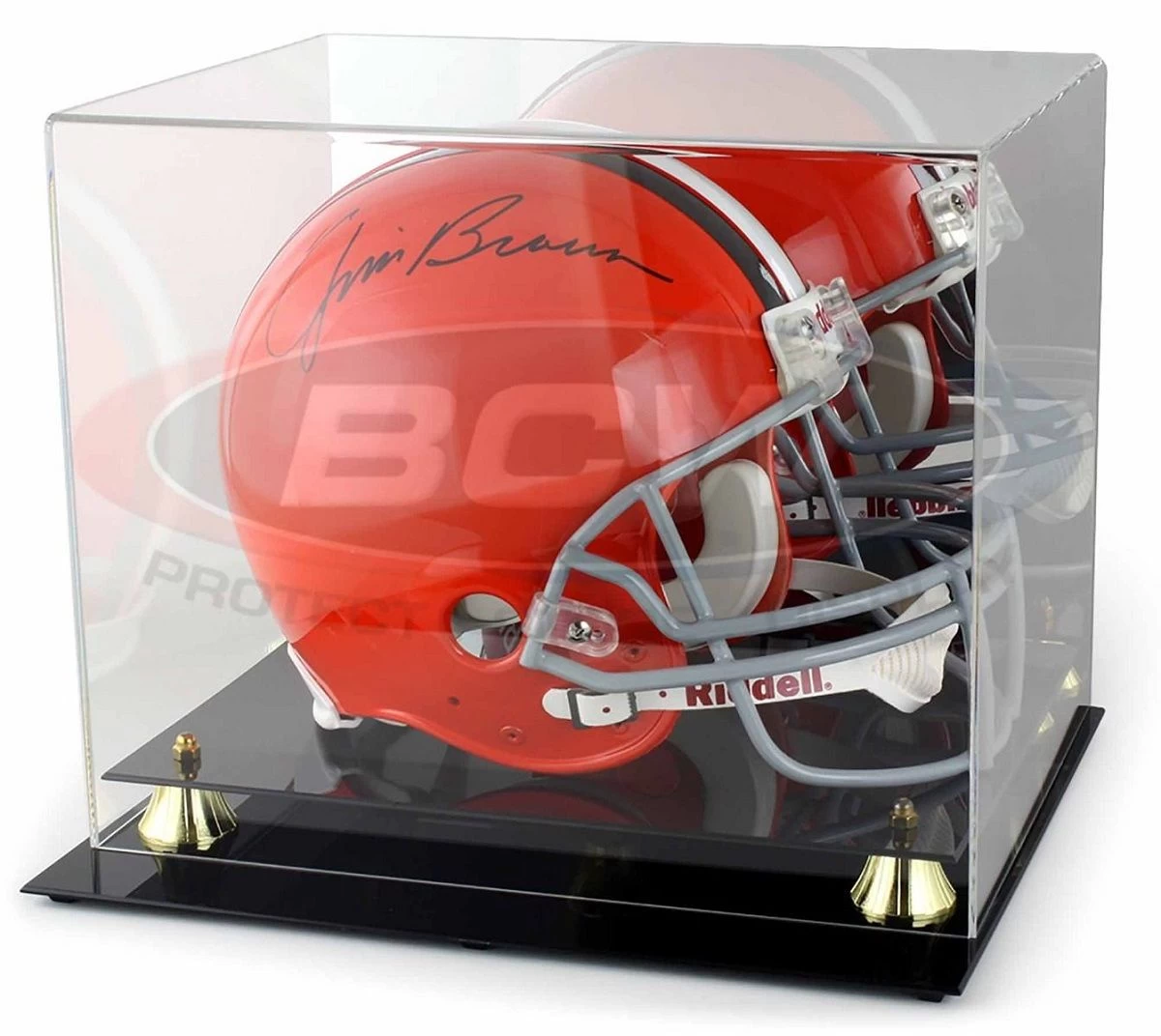 BCW Acrylic Football Helmet Holder Mit Spiegel 3 BCW Acrylic Football Helmet Holder Mit Spiegel