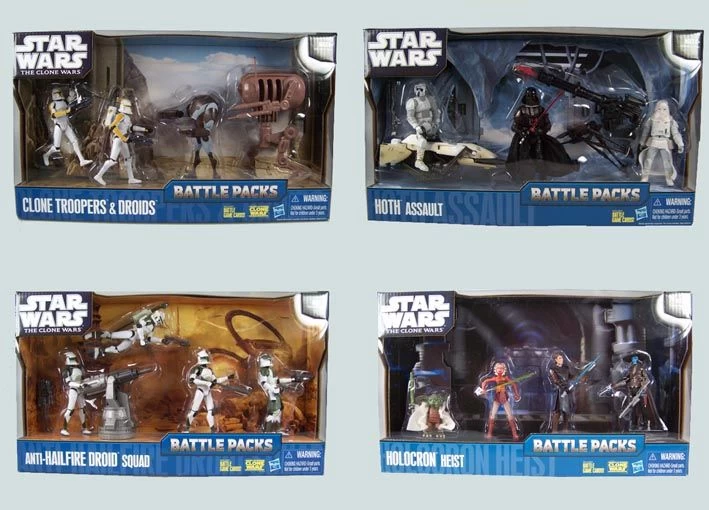 Hasbro Star Wars The Clone Wars Battle Packs 2010 Wave 1 3 Hasbro Star Wars The Clone Wars Battle Packs 2010 Wave 1